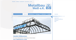 Desktop Screenshot of metallbau-weiss.net