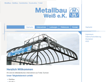 Tablet Screenshot of metallbau-weiss.net